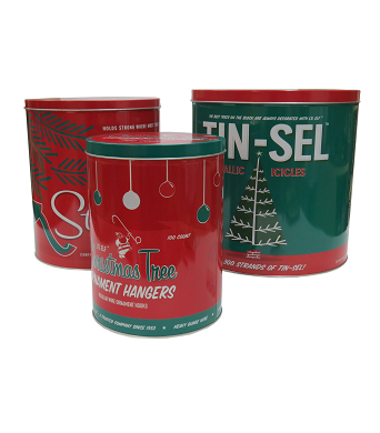 127BN - set of round tins - Round